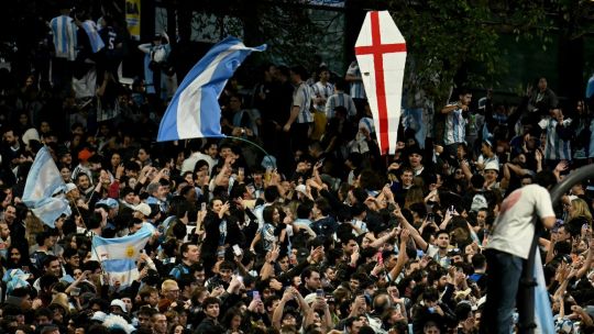 'For the Malvinas, for Diego!' World Cup glee takes over Buenos Aires
