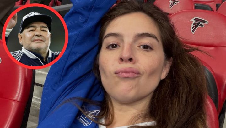 Dalma Maradona estuvo presente en el triunfo de Argentina ante Inglaterra y le dedicó un emotivo mensaje a Diego Maradona