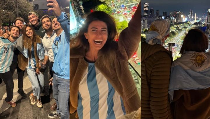 El eufórico festejo de Juliana Awada en el Obelisco tras el pase de Argentina a la final del Mundial 2026