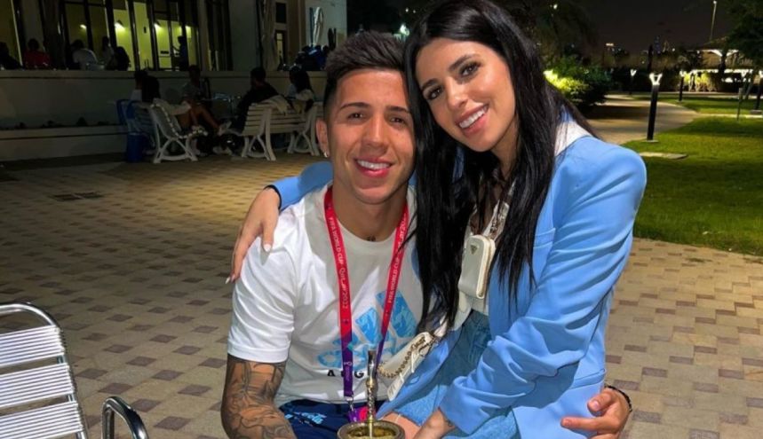 Enzo Fernández y Valentina Cervantes
