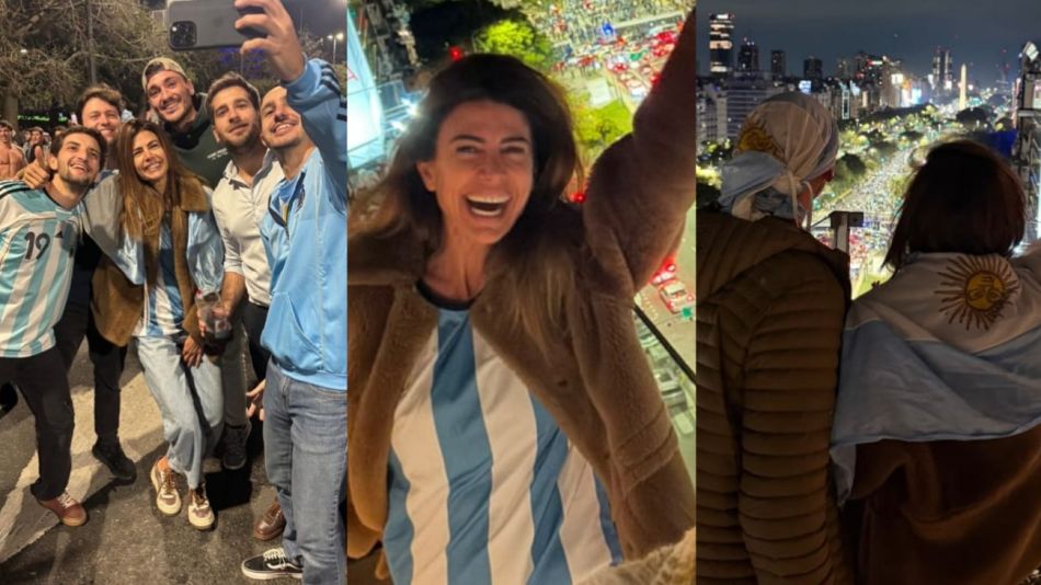 Juliana Awada festejó el triunfo de Argentina