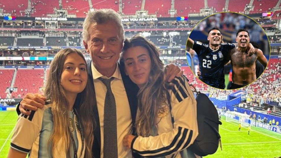 Mauricio Macri, su hija Antonia y la hija de Juliana Awada, Valentina Barbier