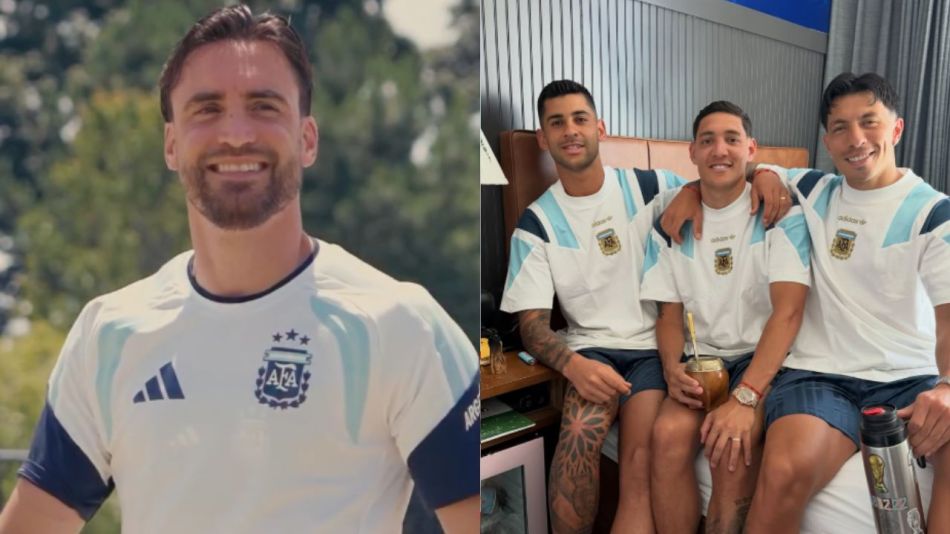 Nicolás Tagliafico, Lisandro Martínez, Cuti Romero y Nahuel Molina