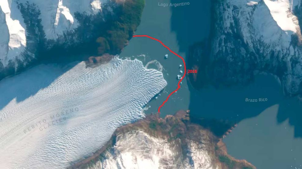 Retroceso del Glaciar Perito Moreno 16072026