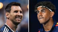 Lionel Messi y Lamine Yamal