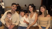 Leandro Paredes, Camila Galante y sus hijos