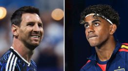 Lionel Messi y Lamine Yamal