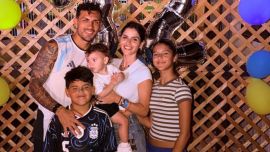 Gio, el hijo de Leandro Paredes y Camila Galante, vende las cremas de su mamá: "Listo ma ¿y el regalo?"