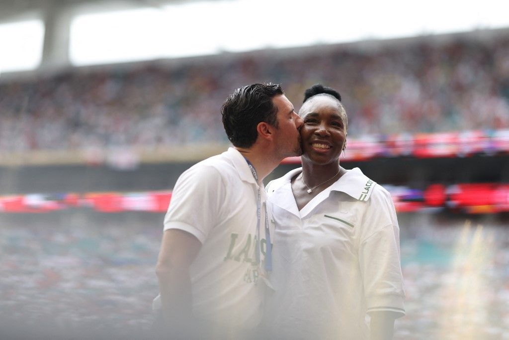 Serena Williams y su marido Andrea Petri.