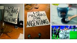La increíble historia de la bandera símbolo: en exclusiva, su autor, Santiago, cuenta cómo fue el nacimiento de la “sábana” que los jugadores no quieren devolver. Está asustado, pero igual irá a ver el partido.