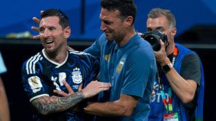 Messi y Scaloni
