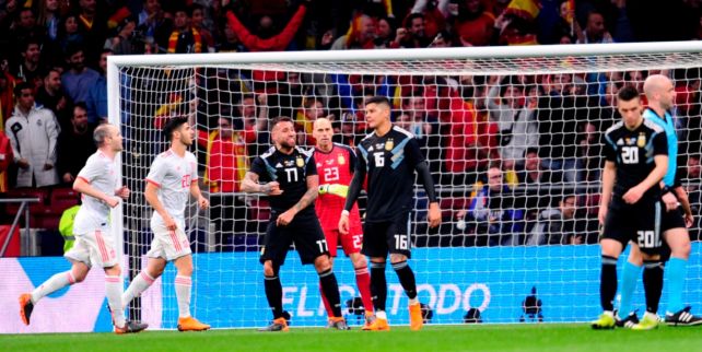 Argentina vs España en 2018, el último antecedente entre ambos.