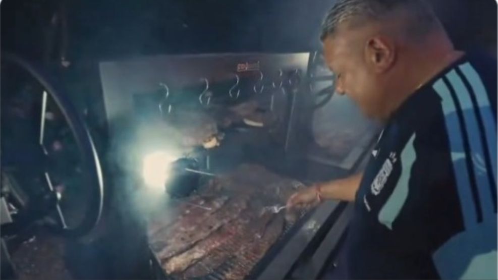 El asado de la Selección Argentina antes del partido con España