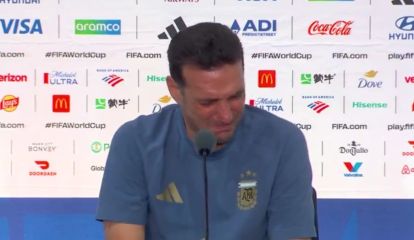 Lionel Scaloni en conferencia de prensa
