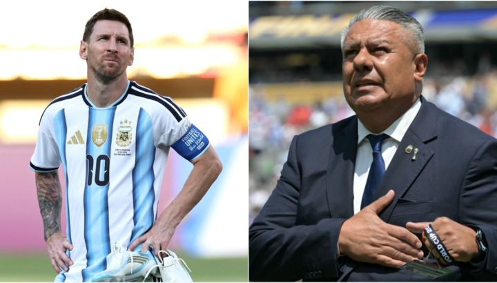 Lionel Messi y Claudio Tapia