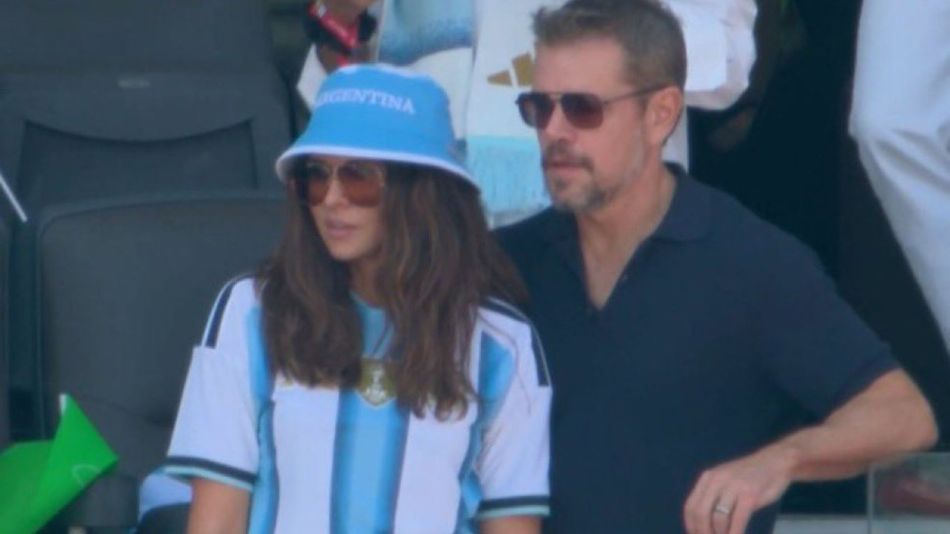 Matt Damon y Luciana Barroso