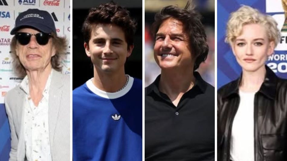 Mick Jagger, Timothée Chalamet, Tom Cruice, Julia Garner, 