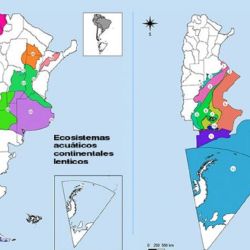 Ecosistemas acuáticos continentales lenticos (Izq.) y ecosistemas marinos (Der.)