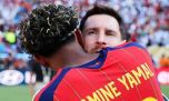 Video: el abrazo entre Messi y Lamine Yamal después de la final