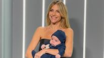 María Belén Ludueña junto a su hijo Vito
