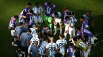 La Selección Argentina junto al DT Lionel Scaloni