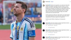 Posteo de Messi