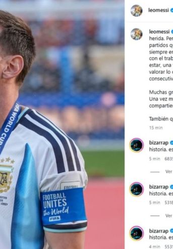Posteo de Messi