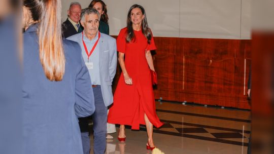 Letizia Ortiz recuperó su vestido rojo más simbólico para la final del Mundial