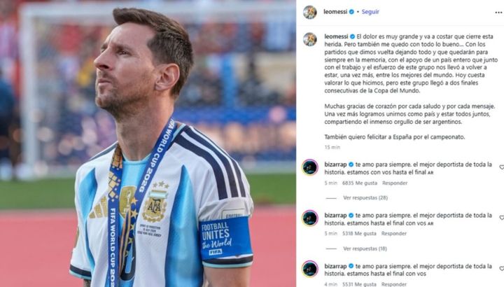 Posteo de Messi