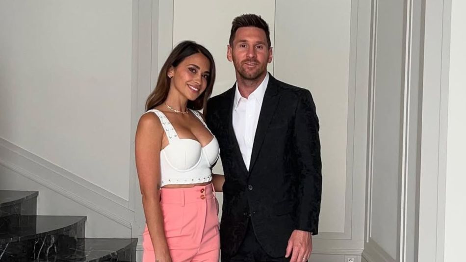 Antonela Roccuzzo y Lionel Messi