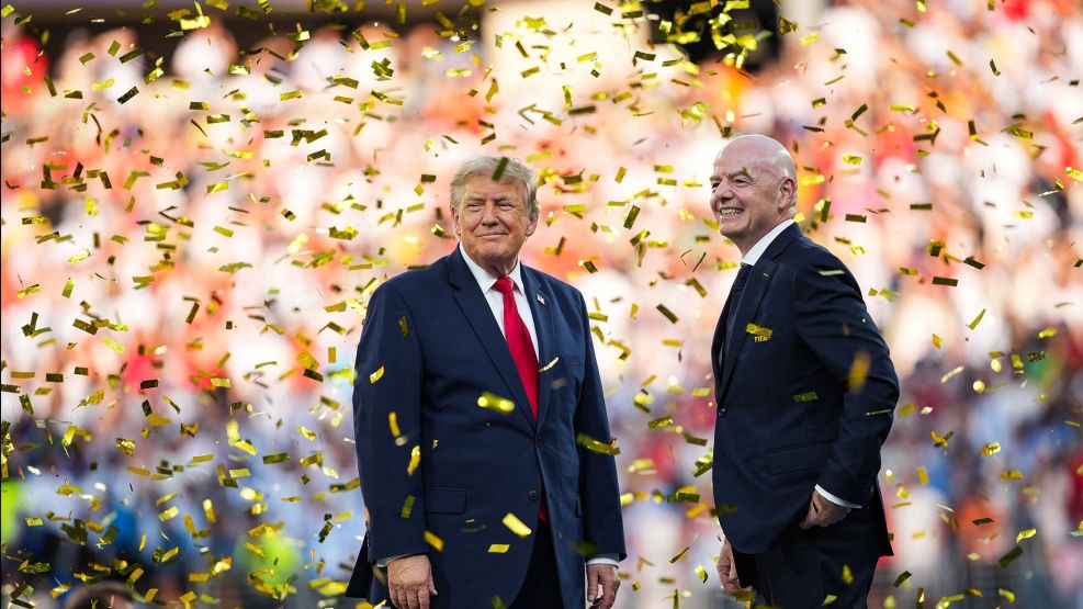 President Trump And First Lady Attend FIFA World Cup Final In New Jersey
