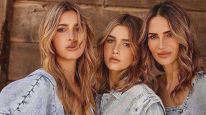 María Vázquez junto a sus hijas, Mía y Myla Cambiaso