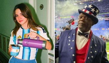 Bárbara Lombardo y Samuel L. Jackson