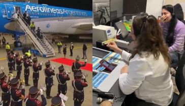 Una controladora aérea le dejó un emotivo mensaje a la Selección Argentina tras su llegada al país