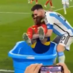 Messi y Yamal | Foto:CEDOC