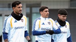 Leandro Paredes, Miguel Merentiel y Tomás Aranda