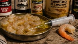 Las formulaciones cambian considerablemente según el ambiente donde serán utilizadas. En el mar, los atrayentes deben soportar la salinidad, las corrientes y el enorme volumen de agua. Por ese motivo, suelen ser más densos, aceitosos y concentrados.