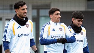 Leandro Paredes, Miguel Merentiel y Tomás Aranda