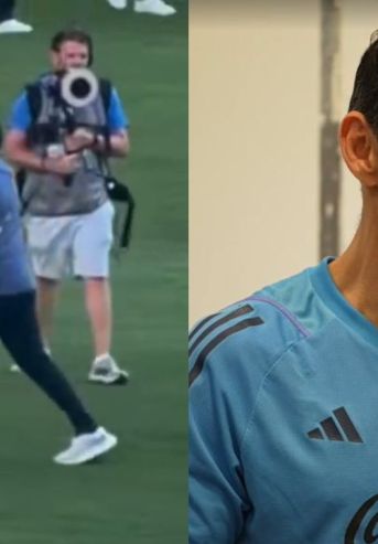 Roberto Ayala con Dani Olmo