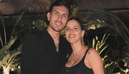 Camila Galante y Leandro Paredes
