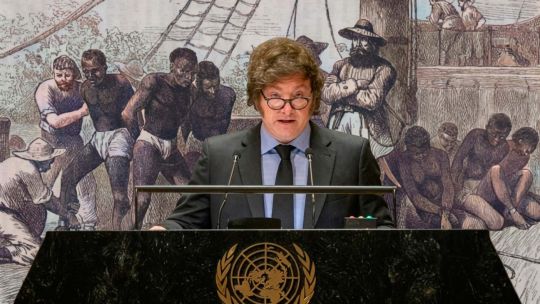 Milei, en contra de condenar al racismo