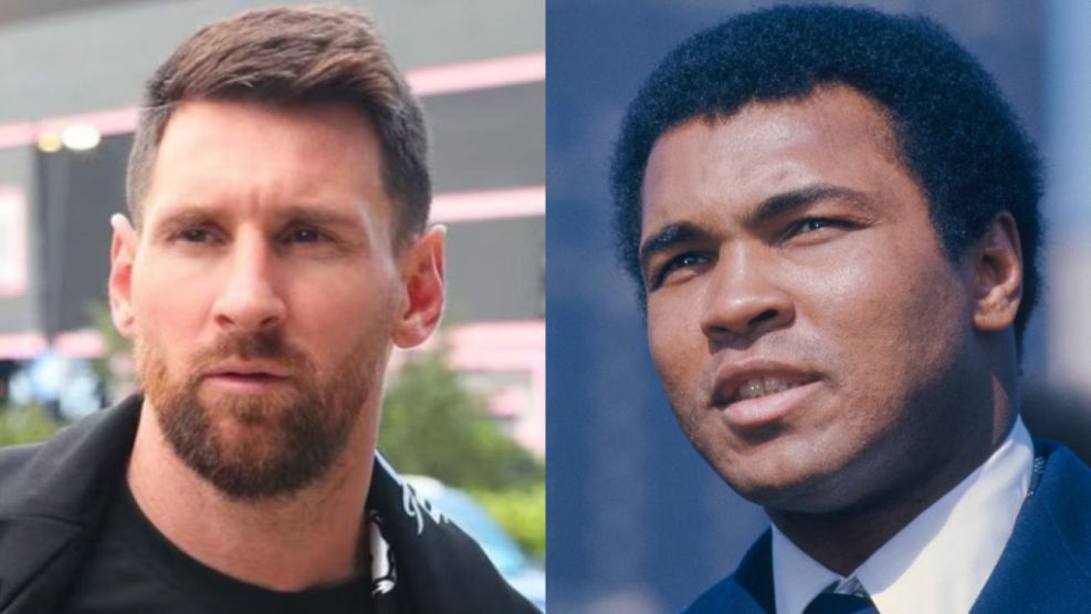 Lionel Messi y Muhamad Ali 
