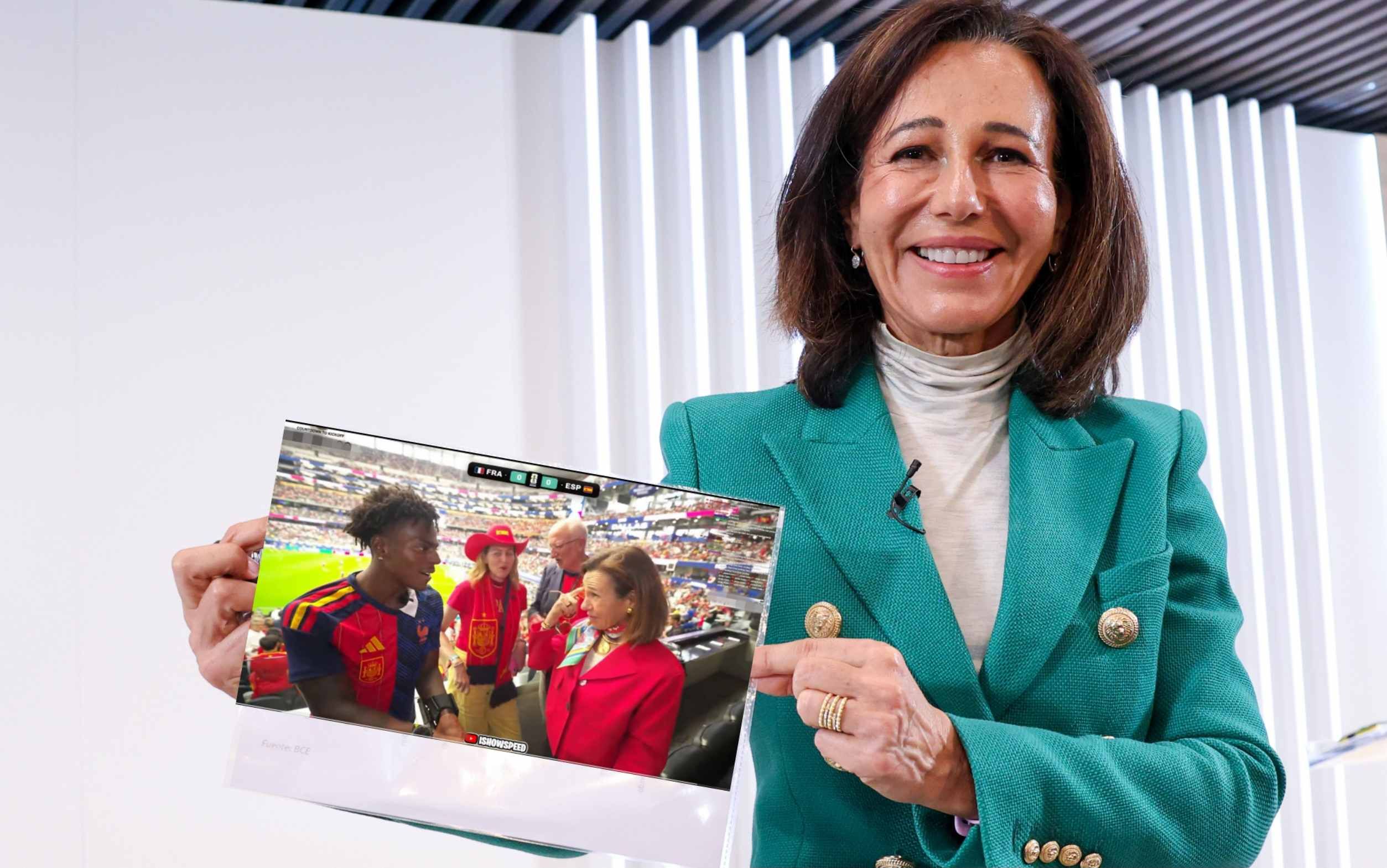 Ana Botín, la banquera más poderosa de Europa, y con el youtuber IShowSpeed en Mundial 2026.  