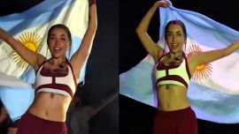 María Becerra flameó la bandera argentina en Barcelona y el público la ovacionó: el gesto se volvió viral