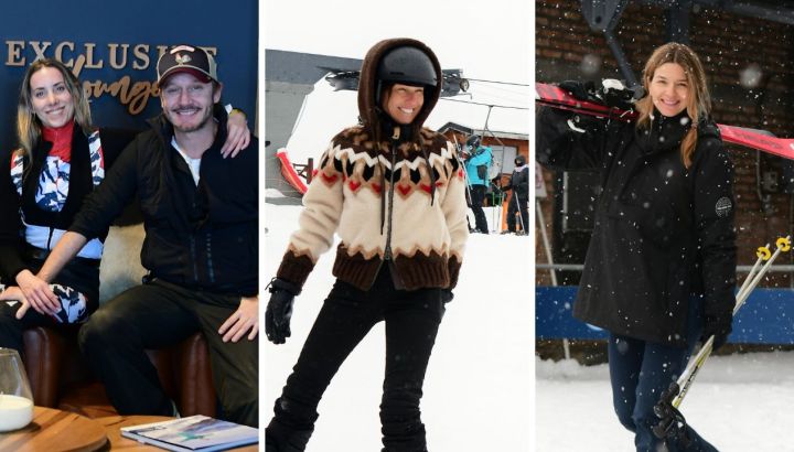 De Anita Espasandin y Benjamín Vicuña a Pampita y Marcela Kloosterboer: las mejores fotos de las vacaciones de los famosos en la nieve