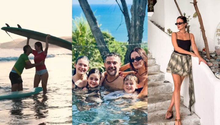 Piscina con vista al mar, surf y relax: las paradisíacas vacaciones familiares de Paula Chaves y Pedro Alfonso en El Salvador