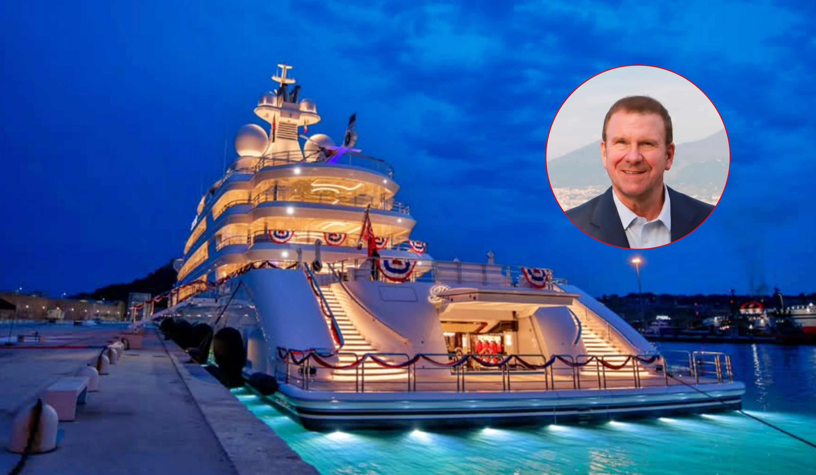 Tilman Fertitta, embajador de EE.UU. en Italia, y su yate de US$ 450 millones.