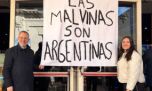 En La Rural expusieron una réplica de la bandera que Argentina mostró en el Mundial