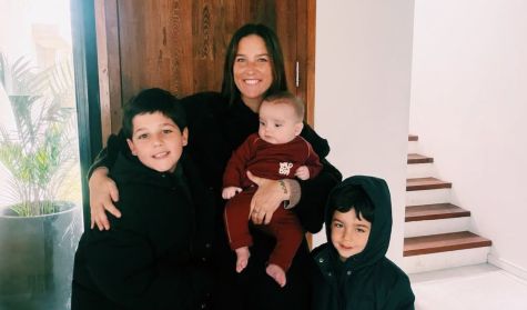 Juana Repetto y sus hijos