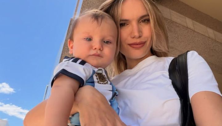 Eva Bargiela mostró la nueva plaza de juegos de su hijo, Faustino Simeone: "Empezó el terror"